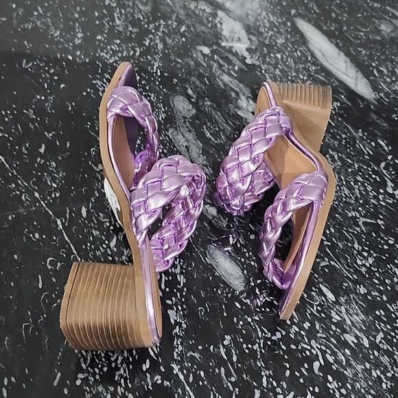 BRAND NEW ROCK&CANDY BY ZIGI DOUBLE BRAIDED STRAPS LOW BLOCK-HEEL SANDAL G1 - Picture 12 of 15